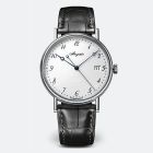 Classique 5177 | White Gold | Silver Dial | Black Leather Strap