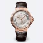 Marine 5517 | Rose Gold | Leather Strap | Silver Dial