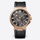 Marine Chronographe 5527 | Rose Gold | Rubber Strap