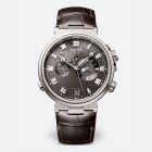 Marine Alarme Musicale 5547 | Titanium | Leather Strap | Slate Grey Dial