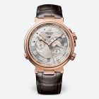 Marine Alarme Musicale 5547 | Rose Gold | Leather Strap | Silver Dial