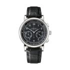 1815 CHRONOGRAPH With White Gold Case And Black, Alligator Leather Strap