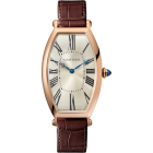 WGTN0006 Cartier Tonneau | Large model, hand-wound mechanical movement, rose gold, leather