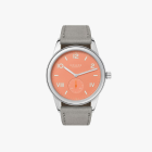 CLUB CAMPUS 38 CREAM CORAL Ref. 725 | Velour Leather Gray Strap