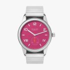 CLUB CAMPUS 38 DEEP PINK  Ref. 728 | Bracelet Sport Strap | Stainless Steel Back