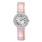 WE900351 Ballon Bleu de Cartier l Quartz, 18K White Gold, Leather