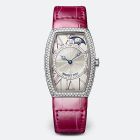 Heritage 8861 | White Gold | Pink Leather Strap