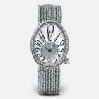 Reine de Naples 8918 | White Gold | Bracelet Strap | Silver Dial