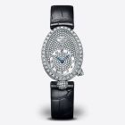 Reine de Naples 8928 | White Gold | Leather Strap | Diamond (Dial) 