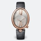 Reine de Naples 8968 | Rose Gold | Leather Strap | Silver Dial