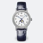 Classique Dame 9088 | White Gold | Leather Strap