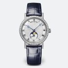 Classique Dame 9088 | White Gold | Leather Strap | Roman Digits