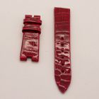 Strap BR Red RDN Big Leather Alligator (Shiny) - Sq scales [PDD] 16x14 mm Short