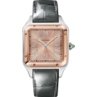 W2SA0027 Santos-Dumont l Large model, mechanical movement, rose gold, steel, leather