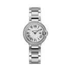 W4BB0015 Ballon Bleu de Cartier | 28mm, quartz movement, steel, diamonds