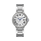 W4BB0024 Ballon Bleu de Cartier | 36 mm, mechanical movement with automatic winding, steel, diamonds