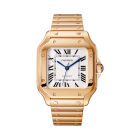 WGSA0031 Santos de Cartier | Medium model, automatic movement, rose gold, interchangeable metal and leather bracelets