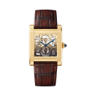 WHTA0021 Tank Normale | Large model, hand-wound mechanical skeleton movement, yellow gold, leather