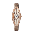 WJBA0006 Baignoire Allongée | Medium model, hand-wound mechanical movement, rose gold, diamonds