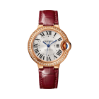 WJBB0033 Ballon Bleu de Cartier | 33mm, automatic movement, rose gold, diamonds, leather