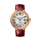 WJBB0034 Ballon Bleu de Cartier | 36mm, automatic movement, rose gold, diamonds, leather