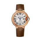 WJBB0055 Ballon Bleu de Cartier | 33mm, automatic movement, rose gold, diamonds, leather