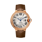 WJBB0060 Ballon Bleu de Cartier | 36mm, automatic movement, rose gold, diamonds, leather