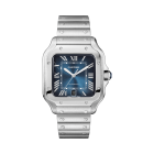 WSSA0030 Santos de Cartier | Large model, automatic movement, steel, interchangeable metal and leather bracelets