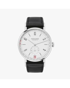 NOMOS Tangente 2date Ref. 135 l white silver-plated dial