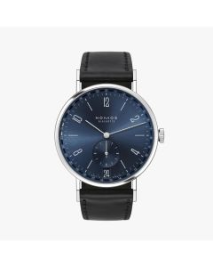 NOMOS Tangente 2date Ref. 136 l blue dial with sunburst finish