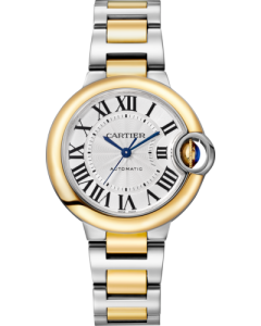 W2BB0037 Ballon Bleu de Cartier l 33 mm, automatic mechanical movement, yellow gold, steel