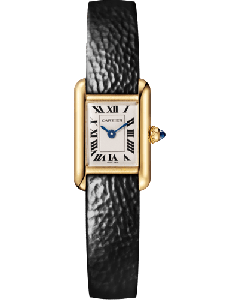 WGTA0336 Tank Louis l Mini model, Quartz movement, Yellow gold, Leather