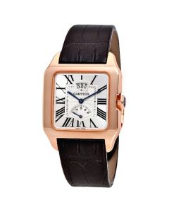 W2020067 Santos-Dumont l Automatic, 18k Rose Gold, Leather 