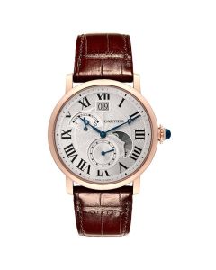 W1556240 Rotonde de Cartier l Automatic, 18k Rose Gold, Leather
