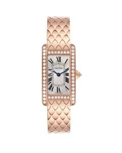 WB710008 Tank Américaine l Small model, quartz movement, rose gold, diamonds