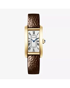WGTA0338 Tank Americaine l Quartz, 18k Yellow Gold, Leather Strap