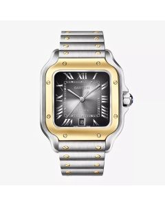 W2SA0032 Santos de Cartier l Automatic, 18k Yellow Gold, Stainless Steel