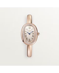 WJBA0041 Baignoire l Small model, size 15, quartz, rose gold, diamonds