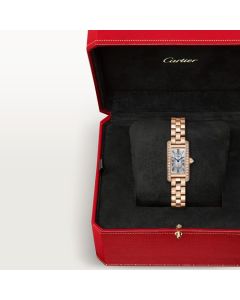 WJTA0057 Tank Américaine l Mini model, quartz movement, rose gold, diamonds