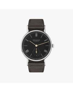 LUDWIG 33 NOIR Ref.226 | Velour leather anthracite | Stainless Steel Back