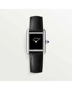 WSTA0084 Tank Must de Cartier l Small model, quartz movement, steel, leather