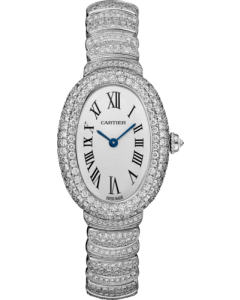 WJBA0052 Cartier Baignoire l Small model, quartz movement, white gold, diamonds