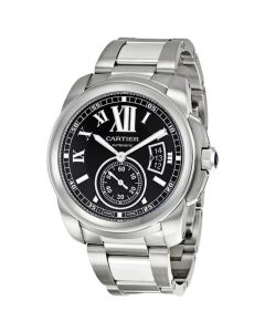 W7100016 Calibre de Cartier l Automatic, Black Dial, Bracelet