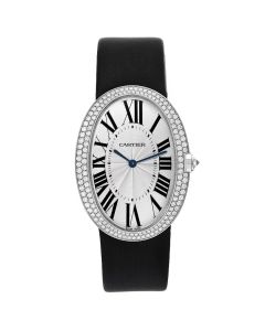WB520009 Baignoire l Large model, hand-wound movement, rose gold, diamonds, textile