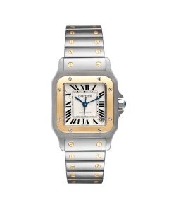W20099C4 Santos Galbee l  Automatic, 18k Gold with Steel Case & Bracelet