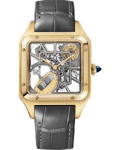 WHSA0043 Santos-Dumont skeleton | Large model | automatic skeleton movement | yellow gold
