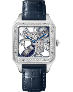 HPI01631 Santos-Dumont skeleton | Large model, automatic skeleton movement white gold, diamonds