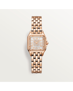 WJPN0091 Panthère de Cartier l Small model, quartz, rose gold, diamonds