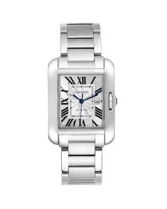 W5310009 Tank Anglaise l Automatic, Silver Dial, Stainless Steel Bracelet