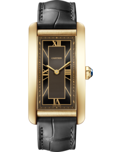WGTA0295 Tank Américaine | Large model | automatic movement | yellow gold | leather